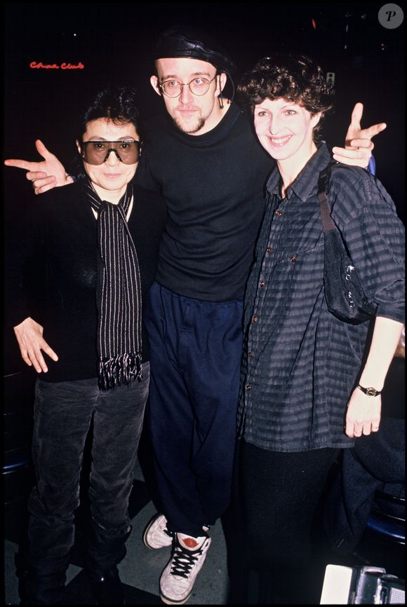 Yoko Ono et Keith Haring à New York en 1987