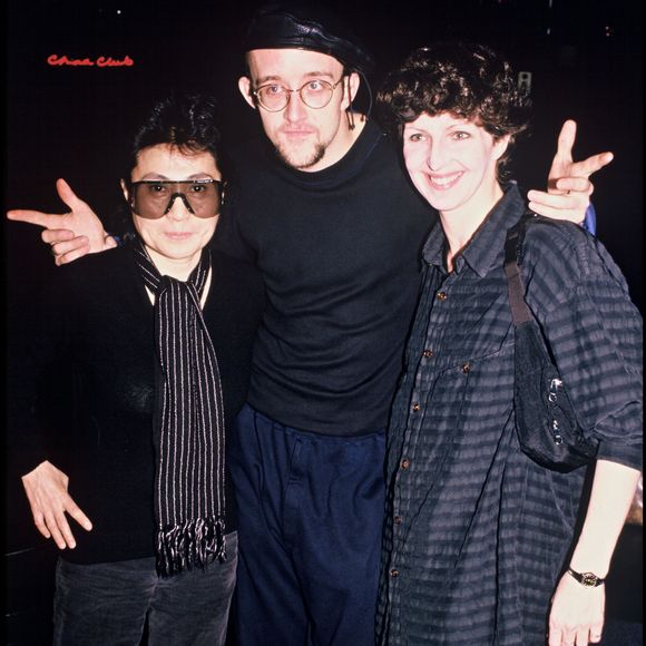 Yoko Ono et Keith Haring à New York en 1987