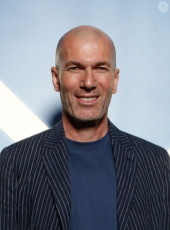 Exclusif - Zinédine Zidane - Soirée de lancement du parfum Montblanc "Legend Blue" au Victoria à Paris le 3 avril 2024. © Rachid Bellak/Bestimage