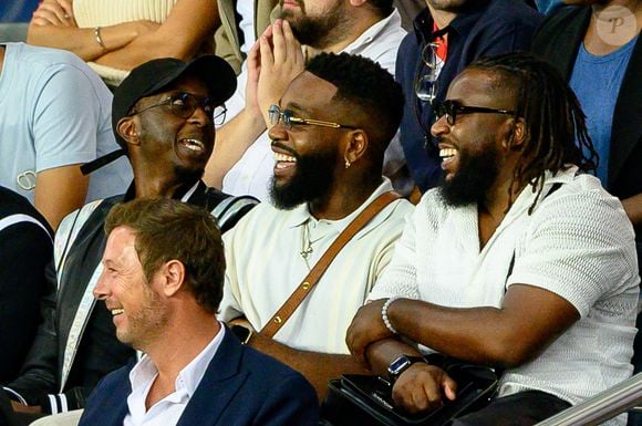 Tayc assiste au match du groupe H de l'UEFA Champions League entre le Paris Saint-Germain et la Juventus au Parc des Princes le 06 septembre 2022 à Paris, France. © Laurent Zabulon/Abacapress.com