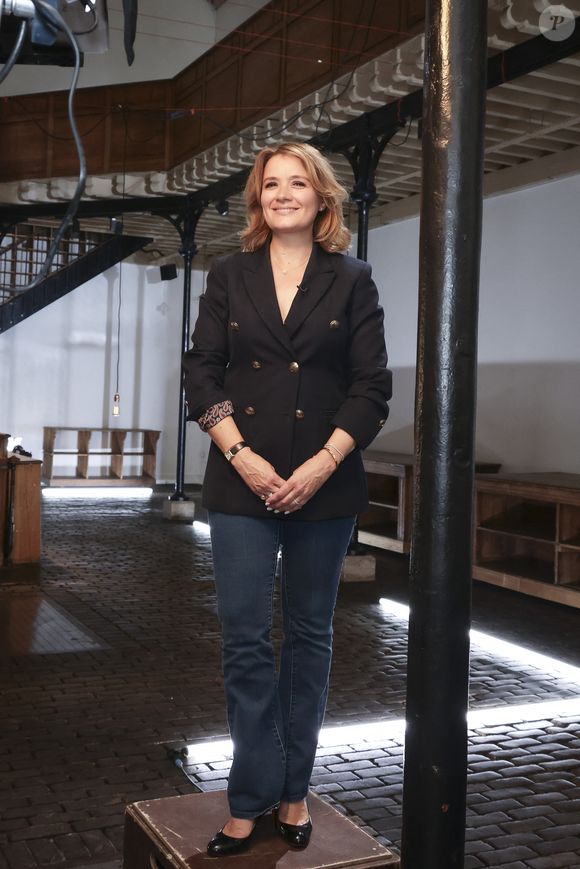 Exclusif - Pascale de La Tour du Pin pendant l'enregistrement d'Animaux Stars, présenté par B.Montiel et diffusé le 6 septembre 2025 sur Animaux TV, à Paris, France le 3 juillet 2025. © Jack Tribeca/Bestimage