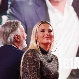 Exclusif - Kelly Vedovelli, sur le plateau de l’émission « TPMP » La dernière sur C8,  présentée par C.Hanouna et diffusée en direct sur C8, Paris, France, le 27 fevrier 2025. © Jack Tribeca / Bestimage