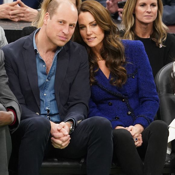 Le prince William et Kate Middleton assistent au match de NBA "Boston Celtics - Miami Heat" au TD Garden à Boston, le 30 novembre 2022.

Photo : Mirrorpix / Bestimage