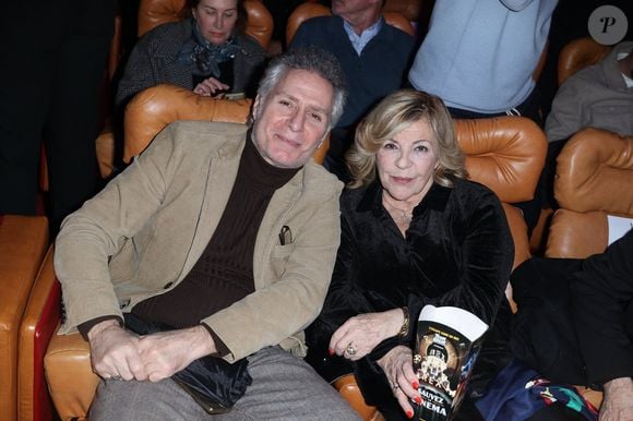 Laurent Olmedo et Nicoletta assistent à la première de Maison de Retraite 2 au Grand Rex à Paris, France, le 13 février 2024. Photo par Jerome Dominé/ABACAPRESS.COM