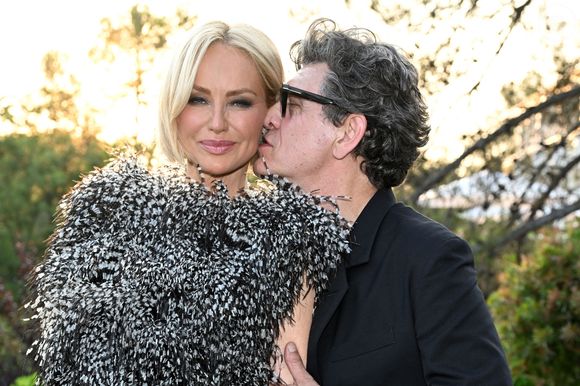 Exclusif - Marc Lavoine et sa compagne Adriana Karembeu - 11ème édition du Gala de charité de Patrick Mouratoglou à la Mouratoglou Academy & Resort à Biot le 21 juin 2025. Ce gala de prestige réunit chaque année les grandes figures du sport, du divertissement et de nombreux donateurs, mobilisés pour soutenir les jeunes talents du tennis mondial. © Bruno Bebert/Bestimage