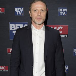 Emmanuel Petit - Conférence de presse pour la présentation de la "Dream Team" RMC et BFMTV pour la Coupe du monde de football en Russie au Pavillon Wagram à Paris, France. © Pierre Perusseau/Bestimage