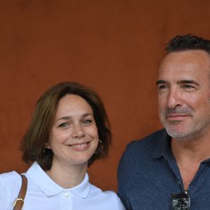 Jean Dujardin, Nathalie Péchalat assistent aux Internationaux de France 2023 à Roland Garros le 11 juin 2023 à Paris, France. Photo by Franck Castel/ABACAPRESS.COM