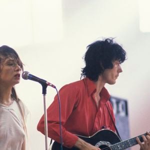 En France, durant leur tournée, Catherine Ringer et Fred Chichin à la guitare. © Michel Croizard via Bestimage