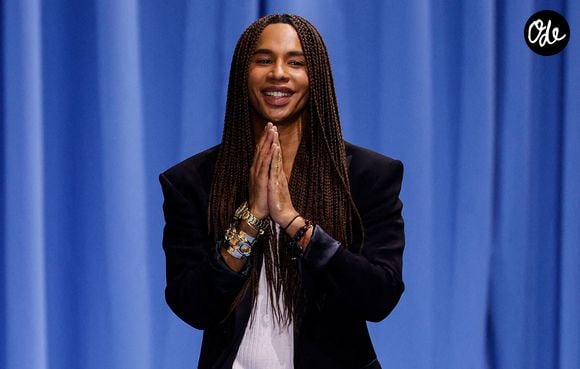 Fashion designer Olivier Rousteing lors du défilé de mode prêt-à-porter Balmain Printemps/été 2024 lors de la Fashion Week de Paris (PFW) à Paris, France, le 28 septembre 2023. Agence / Bestimage
