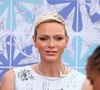 Durant de belles années, Charlene de Monaco a consacré sa vie à la natation.
La princesse Charlène de Monaco - 73ème Gala de la Croix-Rouge Monégasque qui avait lieu pour la première fois sur les Terrasses du Soleil, entre la façade magistrale de l’Opéra Garnier Monte-Carlo et la mer Méditerrannée à Monaco. © Dominique Jacovides/Bestimage