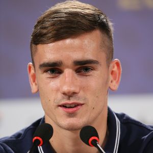 Antoine Griezmann - Conférence de presse des joueurs de l'équipe de France à Ribeirao Preto au Brésil le 16 juin 2014.