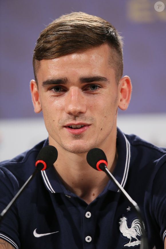 Antoine Griezmann - Conférence de presse des joueurs de l'équipe de France à Ribeirao Preto au Brésil le 16 juin 2014.