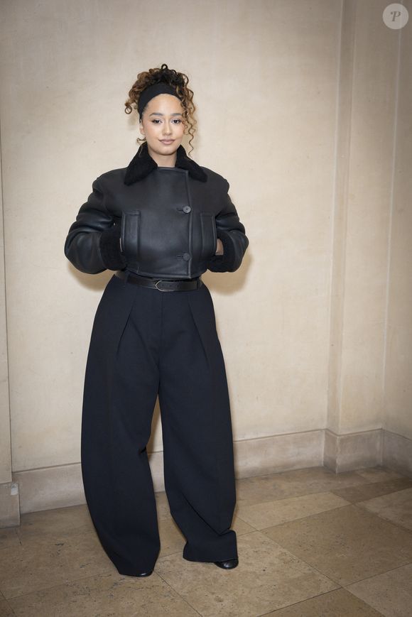 Léna Mahfouf - Photocall du défilé Jacquemus au 51 rue Raynouard lors de la Fashion Week Masculine prêt-à-porter Automne/Hiver 2025-2026 à Paris, le 26 janvier 2025. 
© Olivier Borde / Bestimage