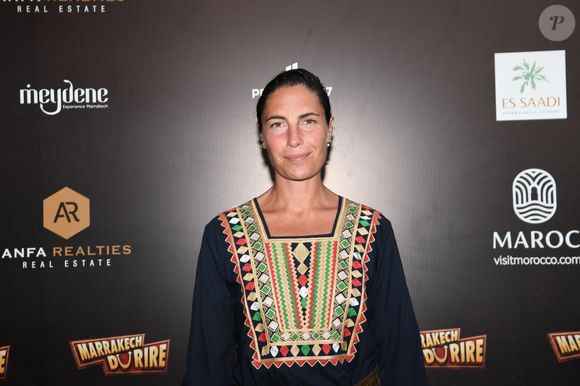 Exclusif - Alessandra Sublet au photocall de la soirée du grand gala du "Marrakech du Rire 2022" pour la 10ème édition au palais El Badiî à Marrakech, Maroc, le 18 juin 2022. © Rachid Bellak/Bestimage