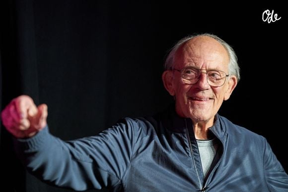 Toronto (Ontario, Canada) : Christopher Lloyd prend la parole lors d'un événement célébrant le 40e anniversaire du film d'aventure et de science-fiction « Retour vers le futur », à Toronto, le vendredi 22 août 2025. © Sammy Kogan/The Canadian Press via ZUMA Press/Bestimage