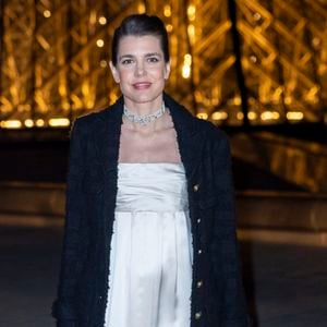 Charlotte Casiraghi - Photo Call du « Le Grand Diner du Louvre « lors de la Fashion Week  à Paris le 5 mars 2025. © Olivier Borde /Bestimage