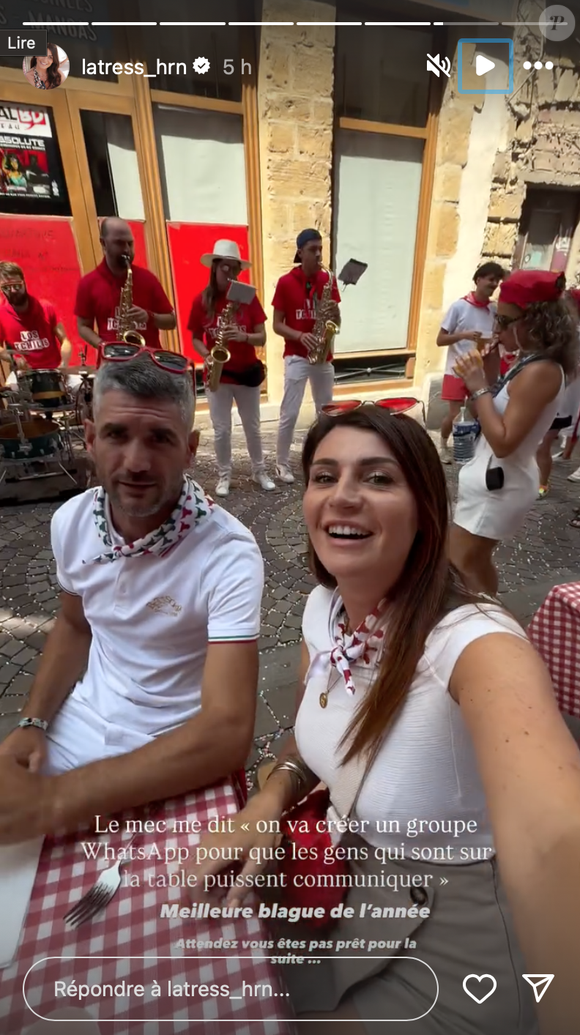 Mais ils se sont finalement séparés en février 2025.

Tracy, ancienne candidate de "Mariés au premier regard", aux Fêtes de Bayonne

Compte Instagram de Tracy, @latress_hrn