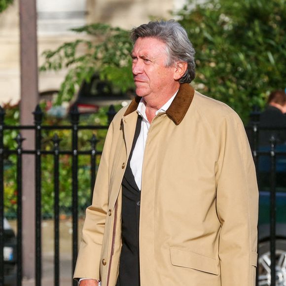 Jacques Legros arrivant à la cérémonie des obsèques d'Etienne Mougeotte à l'église Saint François-Xavier à Paris, France, le 13 octobre 2021. Etienne Mougeotte , patron des grands médias français et ancien dirigeant emblématique de TF1, est décédé jeudi à l'âge de 81 ans. Photo by Jerome Domine/ABACAPRESS.COM
