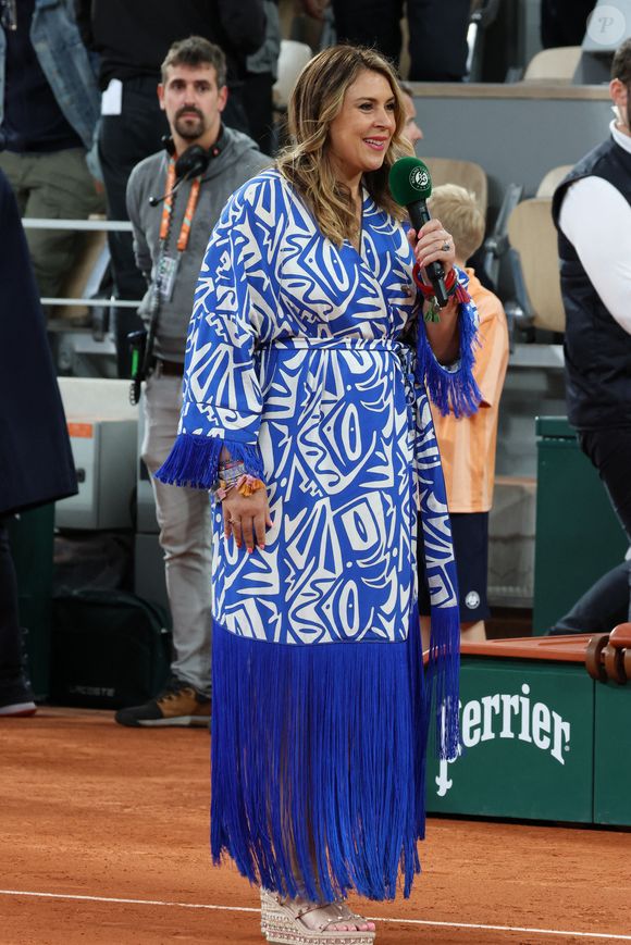 Marion Bartoli dans les tribunes des Internationaux de France 2024 à Roland Garros le 30 mai 2024 à Paris, France. ©Berzane/ABACAPRESS.COM