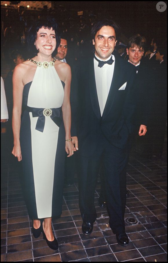 Archives - André Manoukian et Liane Foly au Festival de Cannes 1992. Crédit : ANGELI-RINDOFF / BESTIMAGE