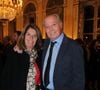 Michel Leeb et sa femme - Rachida Dati remet à Chantal Ladesou les insignes de Chevalier de la Légion d'Honneur au ministère de la Culture à Paris le 2 février 2026. © Philippe Baldini / Bestimage