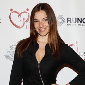 Exclusif - Denitsa Ikonomova - Photocall du gala des 10 ans de l'association "Juste Humain" au Paradis Latin à Paris le 04 avril 2023.  © Christophe Clovis / Bestimage