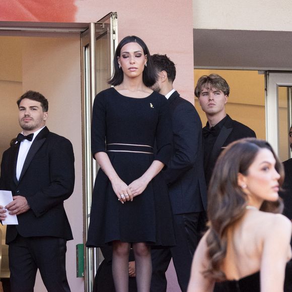 Antoine Dupont et sa compagne Iris Mittenaere - Antoine Dupont et sa compagne Iris Mittenaere se retrouvent sur les marches  du film « Dossier 137 » lors du 78ème Festival International du Film de Cannes le 15 mai 2025.

© Jacovides / Moreau / Bestimage