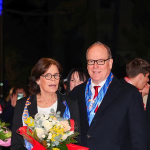No Tabloïd - La princesse Stéphanie de Monaco et le prince Albert II de Monaco lors du 46ème Festival International du Cirque de Monte-Carlo, le 20 janvier 2024. © Claudia Albuquerque/Bestimage