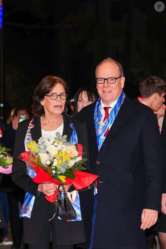 No Tabloïd - La princesse Stéphanie de Monaco et le prince Albert II de Monaco lors du 46ème Festival International du Cirque de Monte-Carlo, le 20 janvier 2024. © Claudia Albuquerque/Bestimage