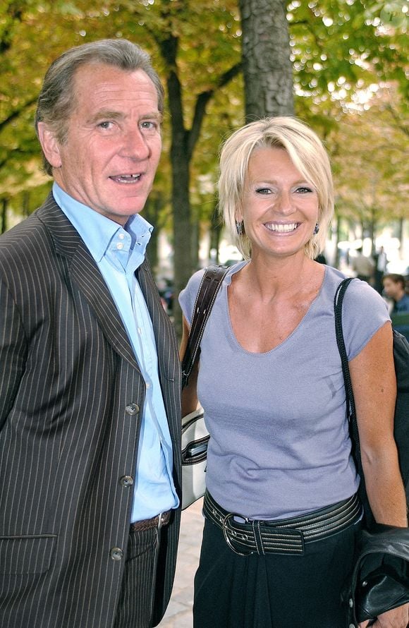 William Leymergie et Sophie Davant arrivent à la conférence de presse de présentation des programmes de la nouvelle saison de France Télévision, au Théâtre Marigny à Paris, France le 5 septembre 2005. Photo by Giancarlo Gorassini/ABACAPRESS.COM