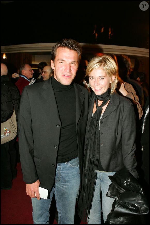 Benjamin Castaldi et Flavie Flament - Générale du nouveau spectacle de Muriel Robin au grand Rex. Rindoff-Bellak / Bestimage
