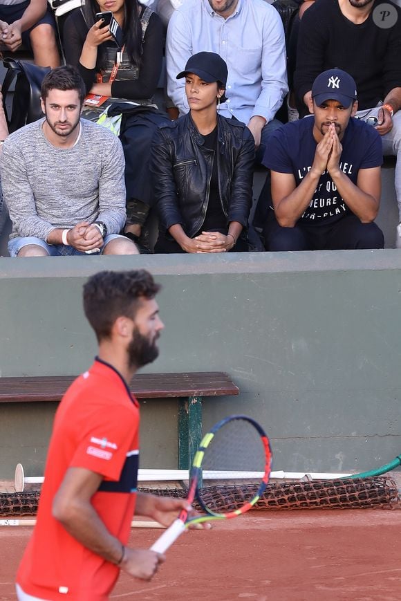 La chanteuse Shy'm est venue soutenir son compagnon Benoît Paire lors des internationaux de tennis de Roland Garros à Paris le 4 juin 2017. © Dominique Jacovides-Cyril Moreau/Bestimage