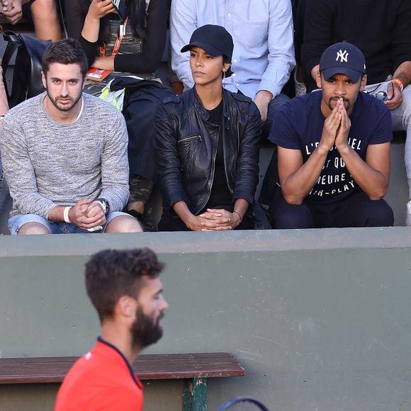 La chanteuse Shy'm est venue soutenir son compagnon Benoît Paire lors des internationaux de tennis de Roland Garros à Paris le 4 juin 2017. © Dominique Jacovides-Cyril Moreau/Bestimage