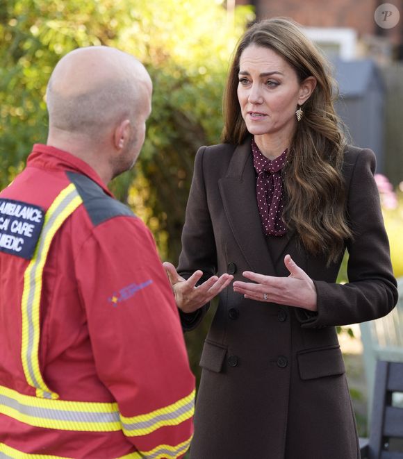 Catherine (Kate) Middleton, princesse de Galles, visite le centre communautaire de Southport pour rencontrer les familles des personnes prises dans l'attaque au couteau de Southport plus tôt cette année, à Southport, Merseyside, Royaume-Uni, le 10 octobre 2024. © Danny Lawson/WPA-Pool/Bestimage