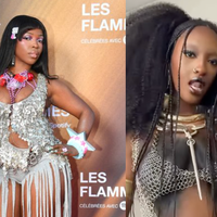 Cotte de mailles et chaussures ovnis : Ebony et Theodora ont retourné le tapis rouge des Flammes 2026 avec leur tenue