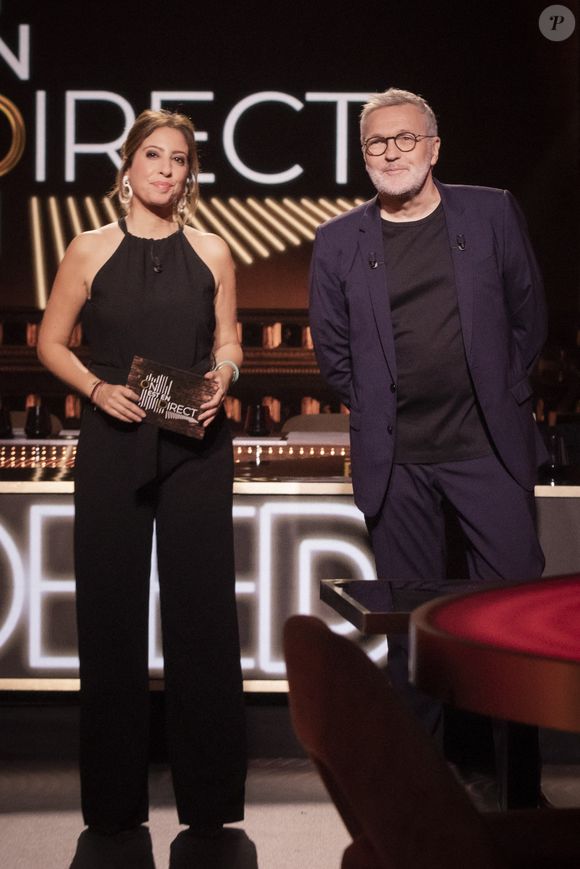 Exclusif - Léa Salamé, Laurent Ruquier lors de la dernière émission de L.Ruquier pour "On Est En Direct (OEED)", présentée par L.Ruquier et L.Salamé, et diffusée en direct sur France 2, à Paris, France, le 4 juin 2022. © Jack Tribeca/Bestimage