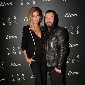 Michaël Youn et sa compagne Isabelle Funaro - Photocall - 9e édition de l'« Etam Live Show » (Etam Lingerie) lors de la Fashion Week à Paris, le 27 septembre 2016. La marque Etam fête ses 100 ans en 2016. © Rachid Bellak/Bestimage