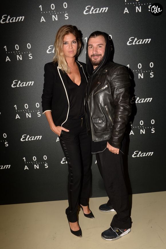 Michaël Youn et sa compagne Isabelle Funaro - Photocall - 9e édition de l'« Etam Live Show » (Etam Lingerie) lors de la Fashion Week à Paris, le 27 septembre 2016. La marque Etam fête ses 100 ans en 2016. © Rachid Bellak/Bestimage