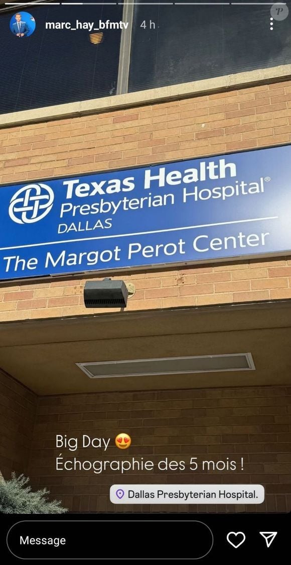 À Dallas, au Texas, il a assisté à l’échographie des cinq mois de sa petite fille...

Marc Hay s'est rendu à Dallas, aux Etats-Unis, pour assister à l'échographie des 5 mois de son bébé. Instagram.