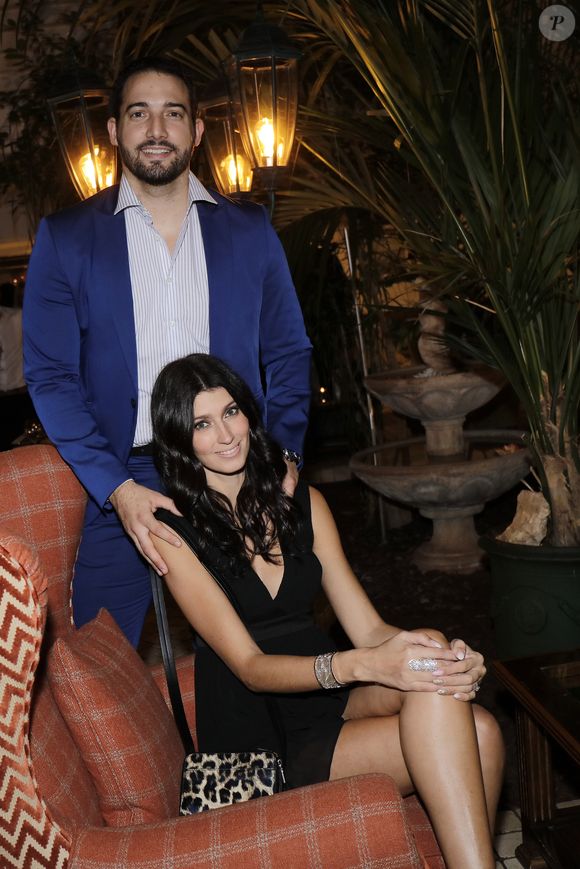 Exclusif - Sophie Vouzelaud et son compagnon - Sortie du livre du Youtubeur Sam Zirah "Pour devenir qui je suis" à la Villa Beaumarchais à Paris. Le 5 novembre 2019
© Cédric Perrin / Bestimage