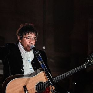 Rodez (12), le 10/07/19 : Laurent Voulzy sur scene a la Cathedrale Notre Dame de Rodez lors d'un concert dans le cadre de sa tournee dans les eglises et cathedrales de France Tourneret F./ANDBZ/ABACAPRESS.COM