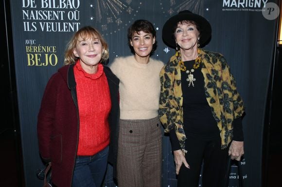 Exclusif - Marie-Anne Chazel, Bérénice Bejo et Anny Duperey - Cocktail à l'issue de la générale de la pièce "Les gens de Bilbao naissent où ils veulent" au théâtre Marigny à Paris le 19 Novembre 2024. © Bertrand Rindoff / Bestimage