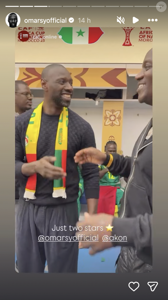 Omar Sy assiste au sacre du Sénégal à la finale de la CAN