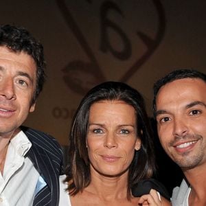 EXCLUSIF - Patrick Bruel, la Princesse Stéphanie et Kamel Ouali dans les coulisses du Gala Fight Aids en l'honneur du musicien français Serge Gainsbourg, au Grimaldi Forum à Monte-Carlo, Monaco, le 20 mars 2008. Photo by Nebinger-Orban/ABACAPRESS.COM