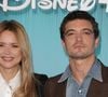 Virginie Efira et son compagnon Niels Schneider - Photocall du showcase 2026 Disney+ à l'Institut de France à Paris le 15 janvier 2026. © Coadic Guirec/Bestimage