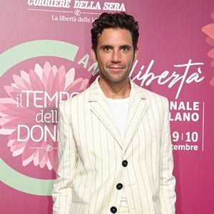 Mika sur le plateau de l'émission "Il tempo delle donne" à Milan. Le 16 septembre 2021. Photo par SGP / BESTIMAGE