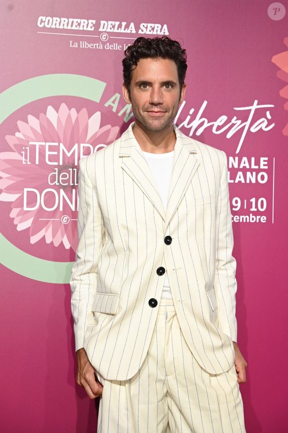 Mika sur le plateau de l'émission "Il tempo delle donne" à Milan. Le 16 septembre 2021. Photo par SGP / BESTIMAGE