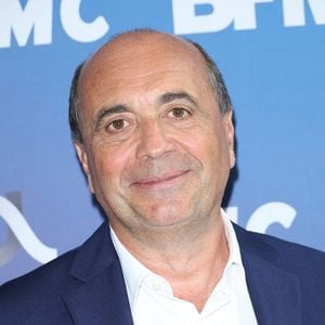 Info - Départ de Hervé Beroud, directeur général délégué d’Altice Média, qui était un pilier de BFM TV  - Hervé Beroud lors de la conférence de presse de rentrée BFM TV. - RMC du groupe Altice France à Paris, France, le 31 août 2023. © Coadic Guirec/Bestimage