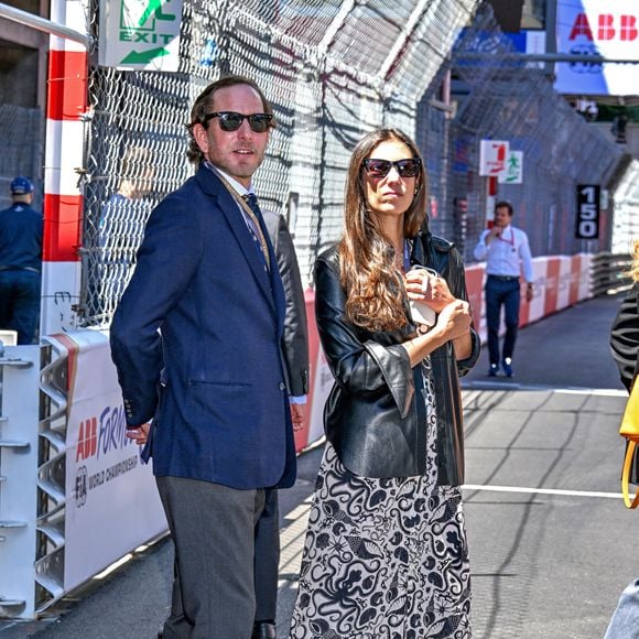 Andrea Casiraghi, sa femme Tatiana Santo Domingo, sur la grille de départ durant le Monaco E-Prix 2026, Round 9, le 16 mai 2026. Photo : Bruno Bebert/Bestimage