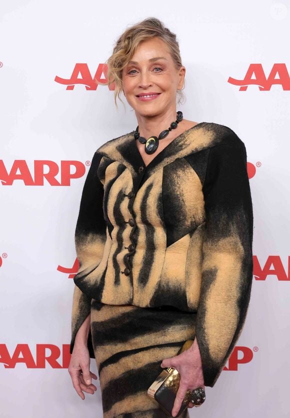 10 janvier 2026 - Beverly Hills, Californie - Sharon Stone. 2026 Annual Movies for Grownups Awards with AARP held at Beverly Wilshire, A Four Seasons Hotell in Beverly Hills.